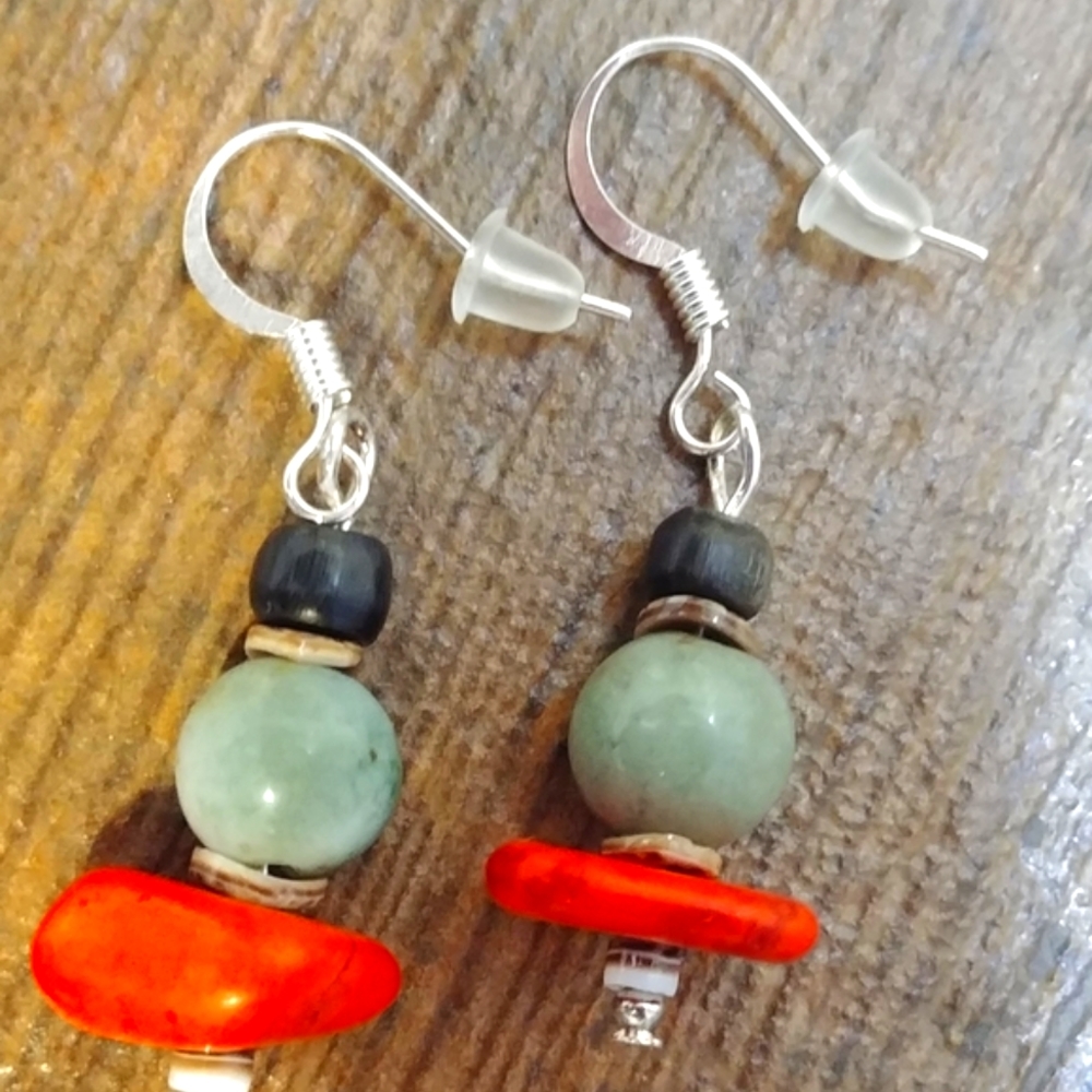 Genuine Coral earrings